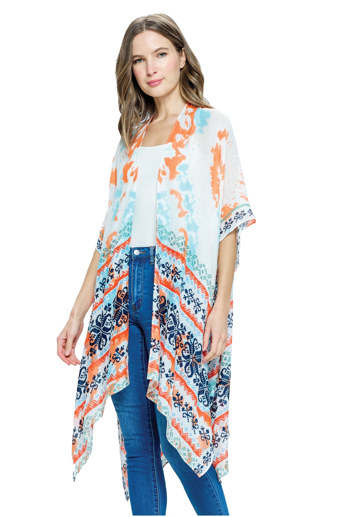 Kimono Tie Dye Patterned