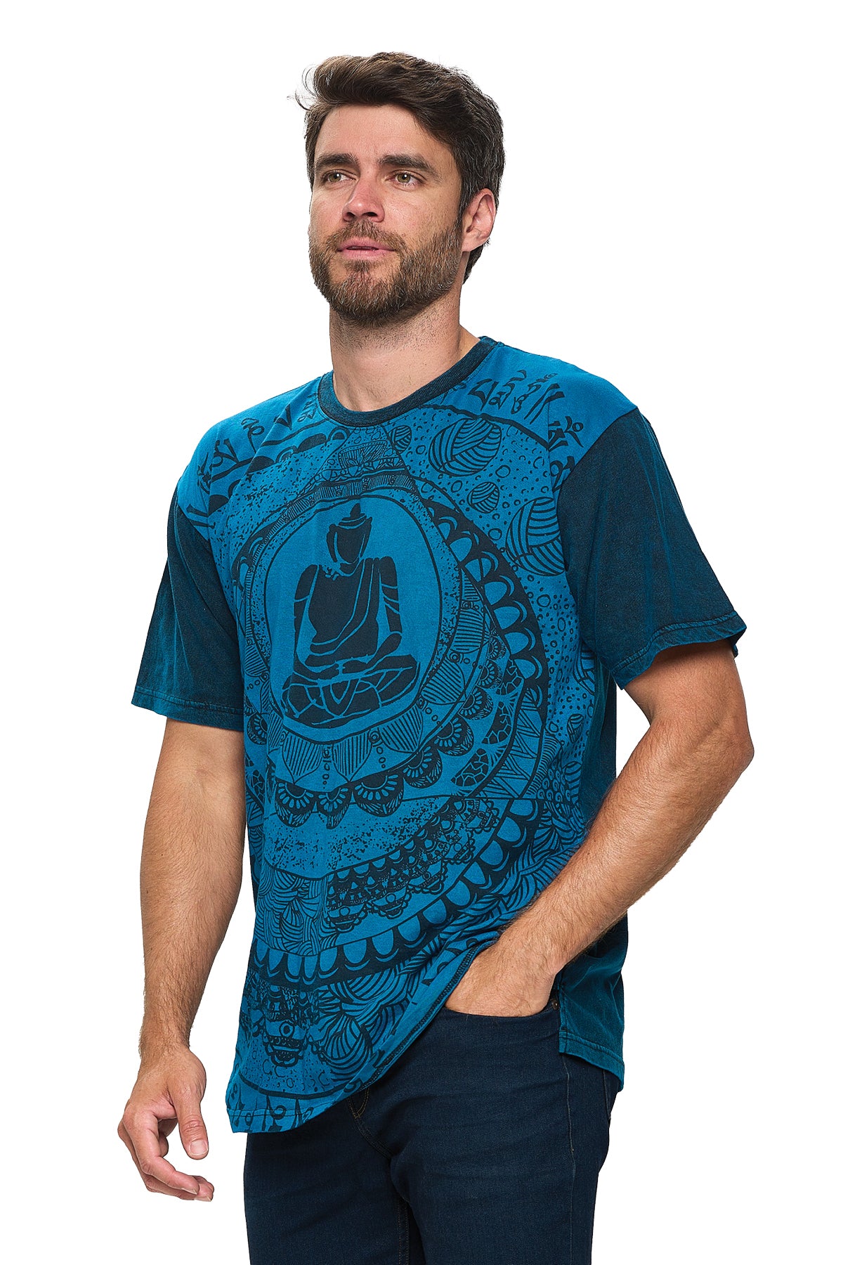 Men's T Shirt Buddha Meditation