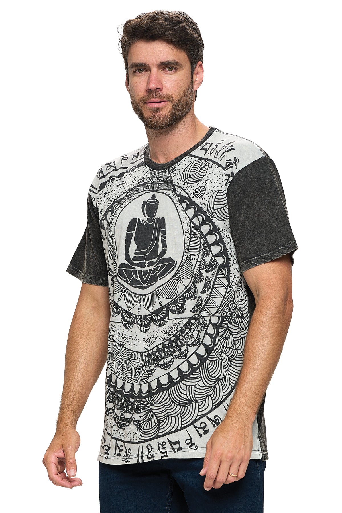 Men's T Shirt Buddha Meditation