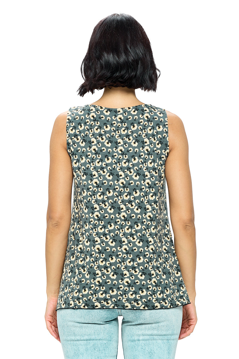 Tank Top Floral Patchwork
