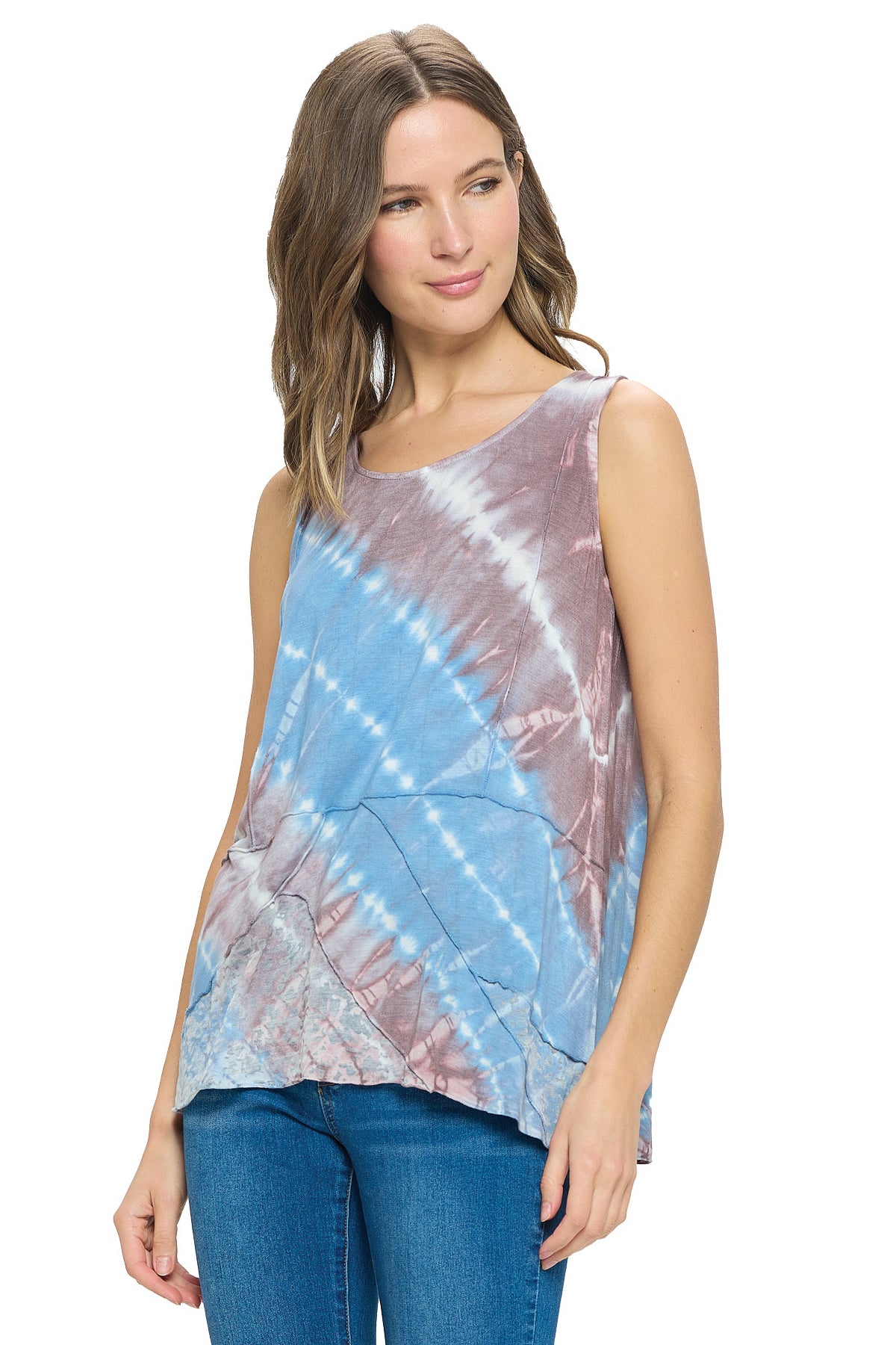 Tank Top Tie Dye Patchwork