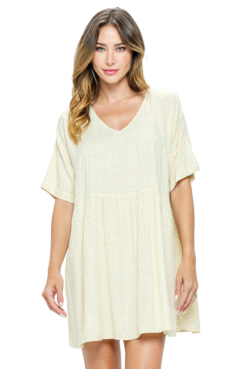 Dress Loose Fit Tiered Ruffle Yaknyetiretail Dress Loose Fit Tiered Ruffle Yaknyetiretail