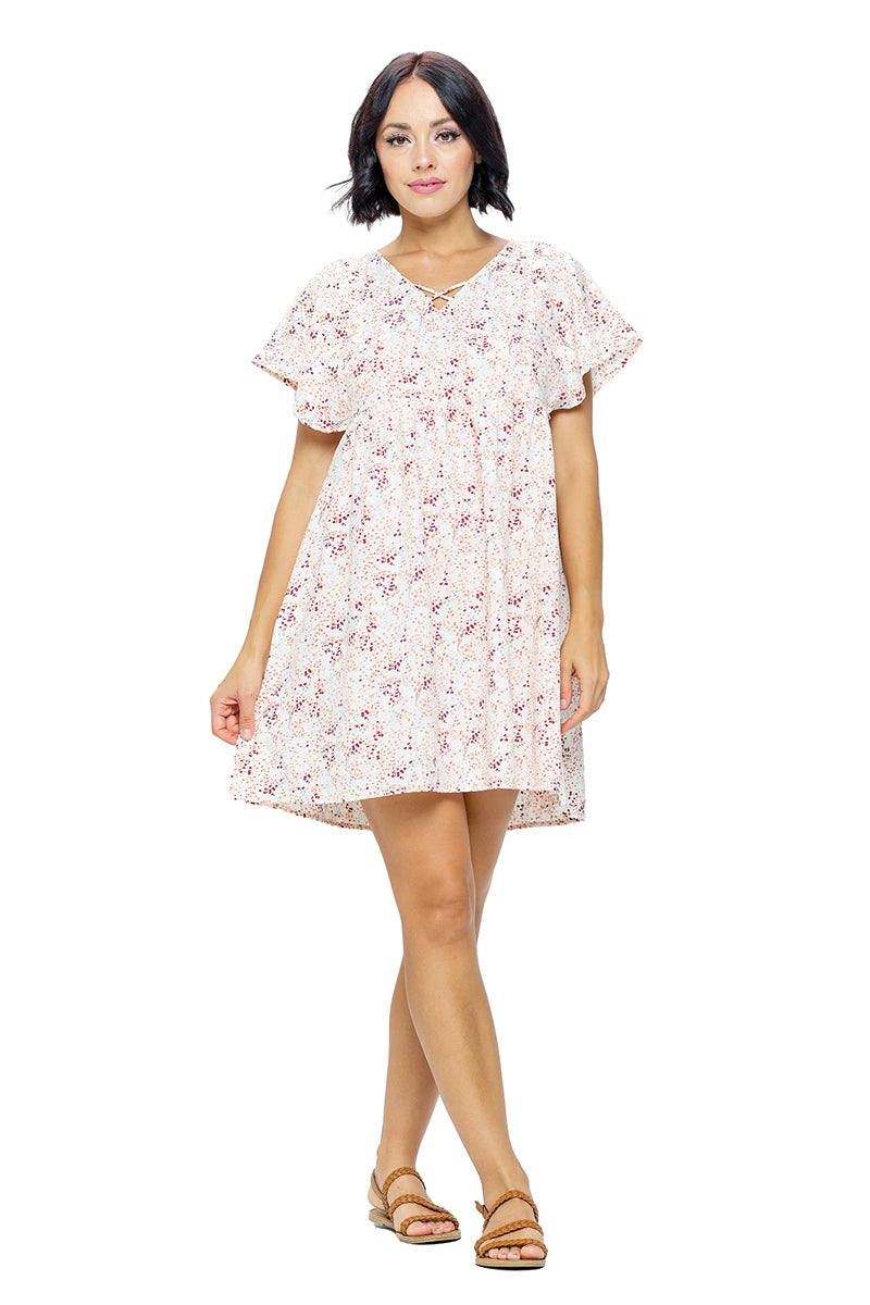 Dress Floral Ruffled