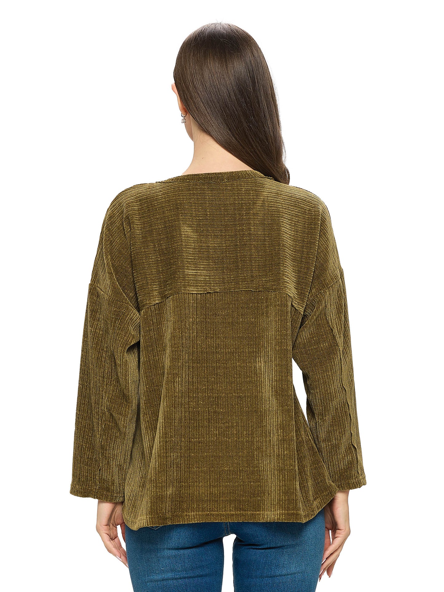 Pullover Casual Patchwork Oversized