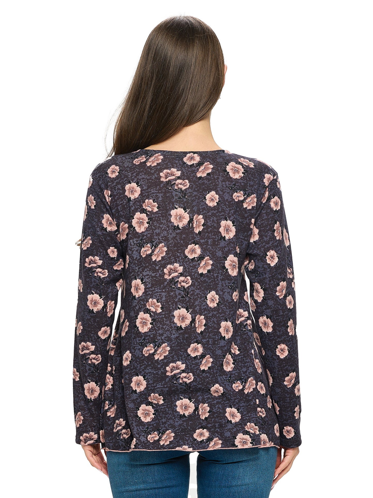 Top Soft Boho Floral Casual