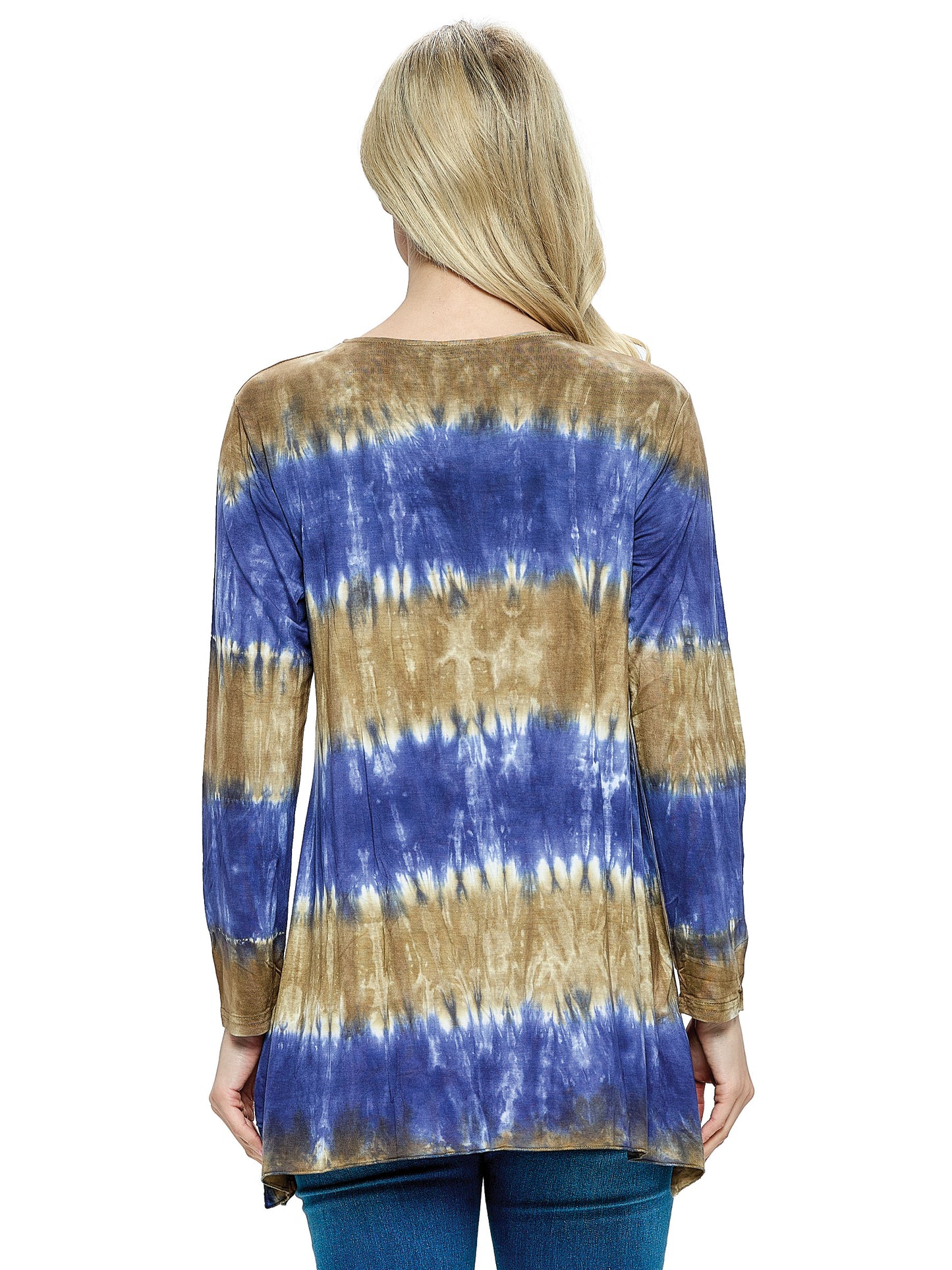 Tunic Top Boho Tie Dye Casual Loose Fit