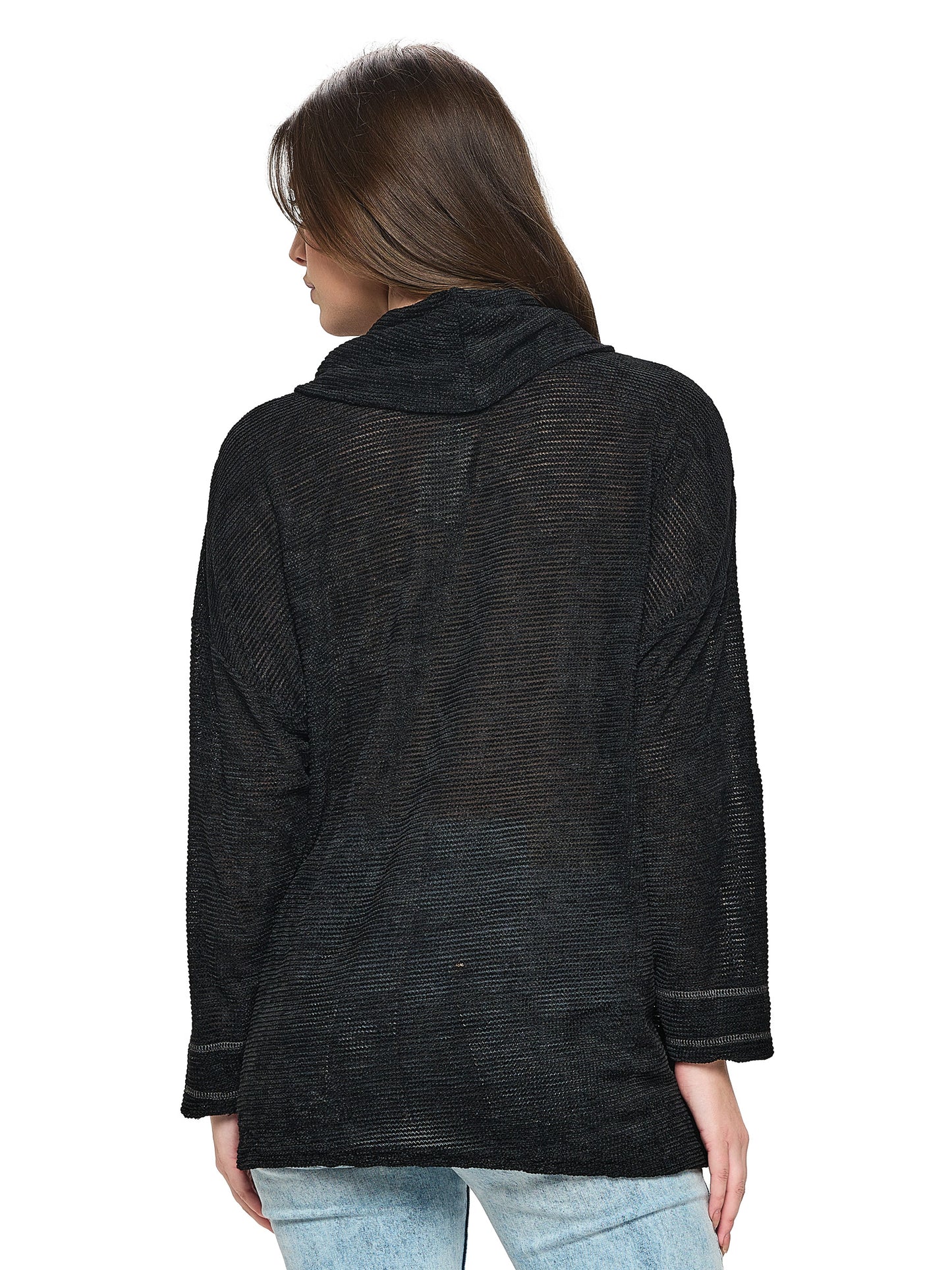 Sweater Top Slouchy Oversized Cowl Neck