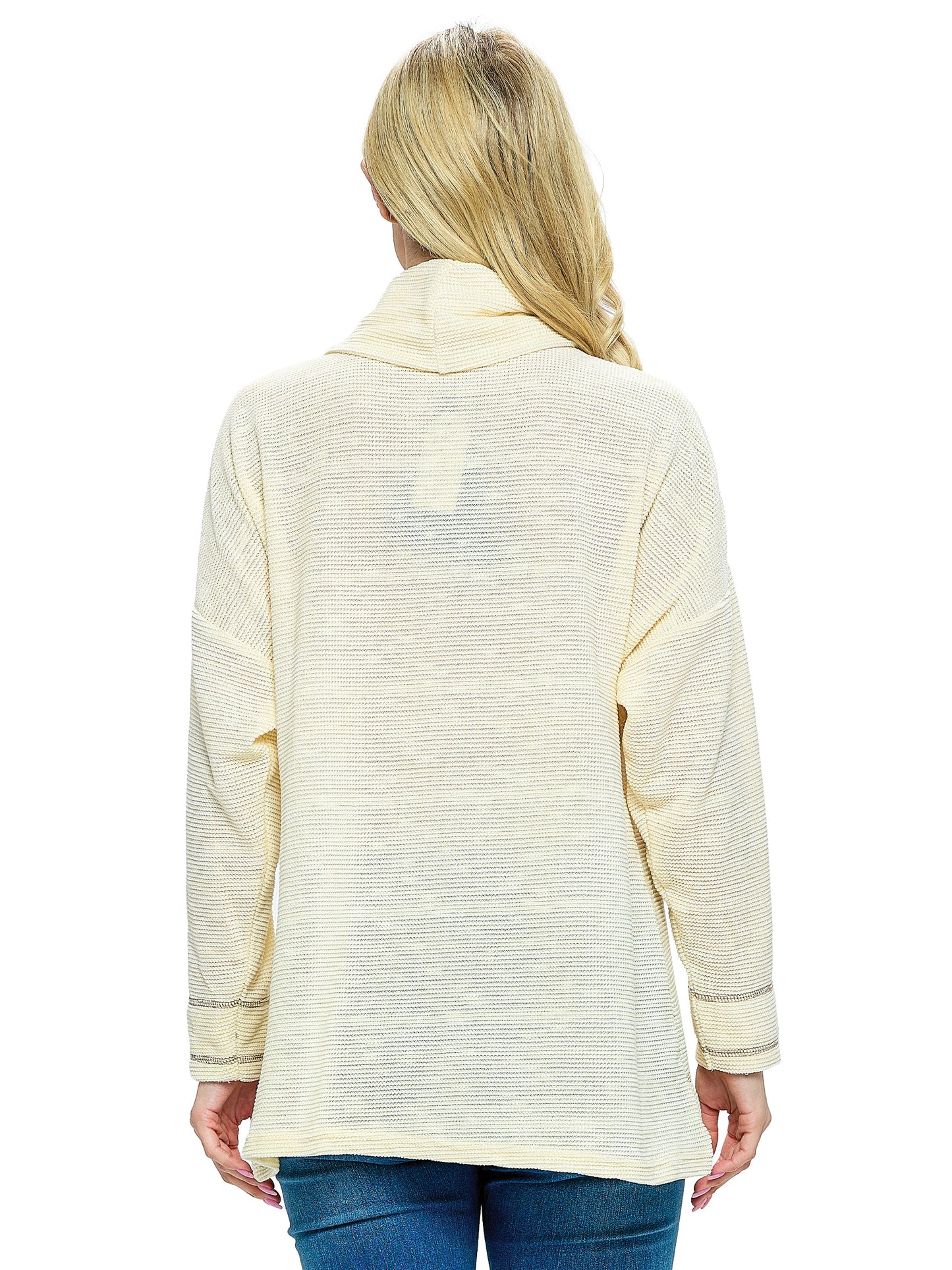 Sweater Top Slouchy Oversized Cowl Neck