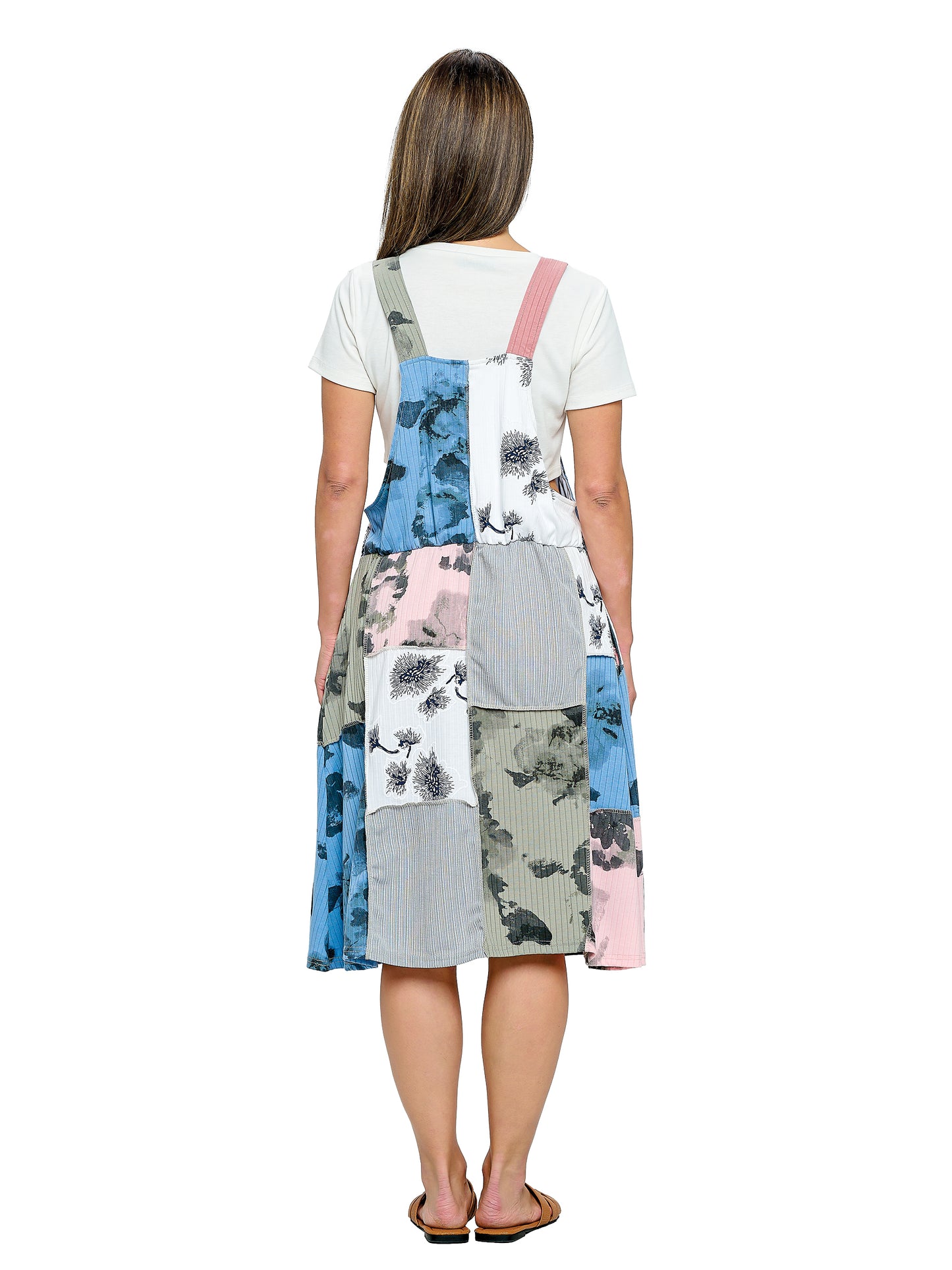 Overall Floral Patchwork Dress