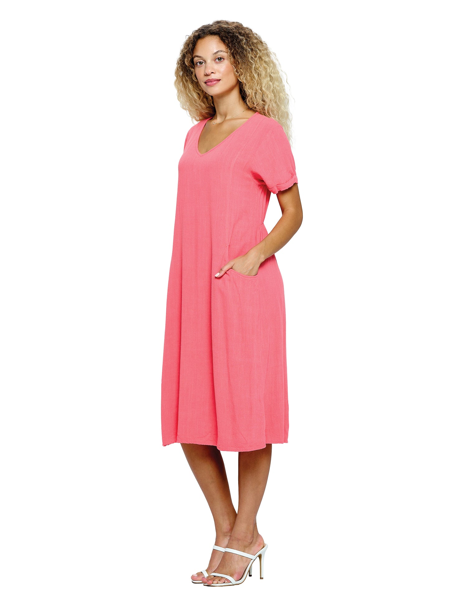 Boho Loose Fit Midi Dress