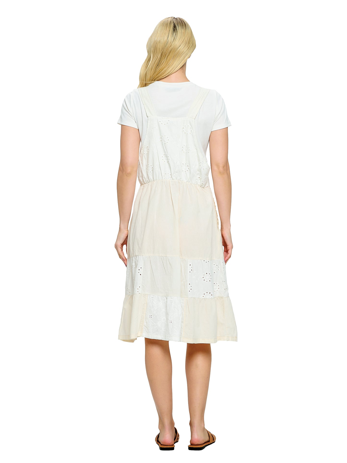 Overall Ruffled Dress