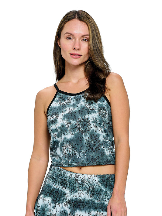 Crop Top Tie Dye Universe