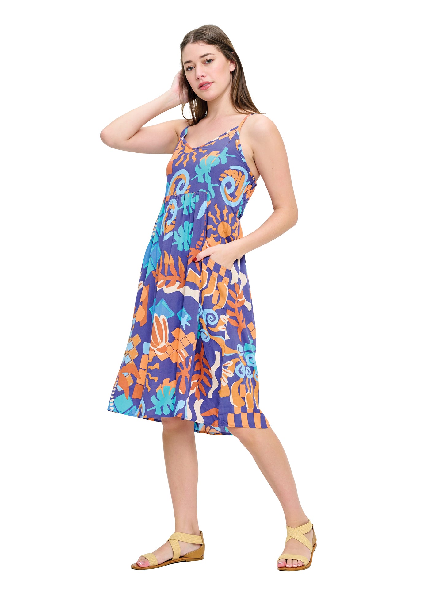 Jumpsuit Denim Print Patchwork
