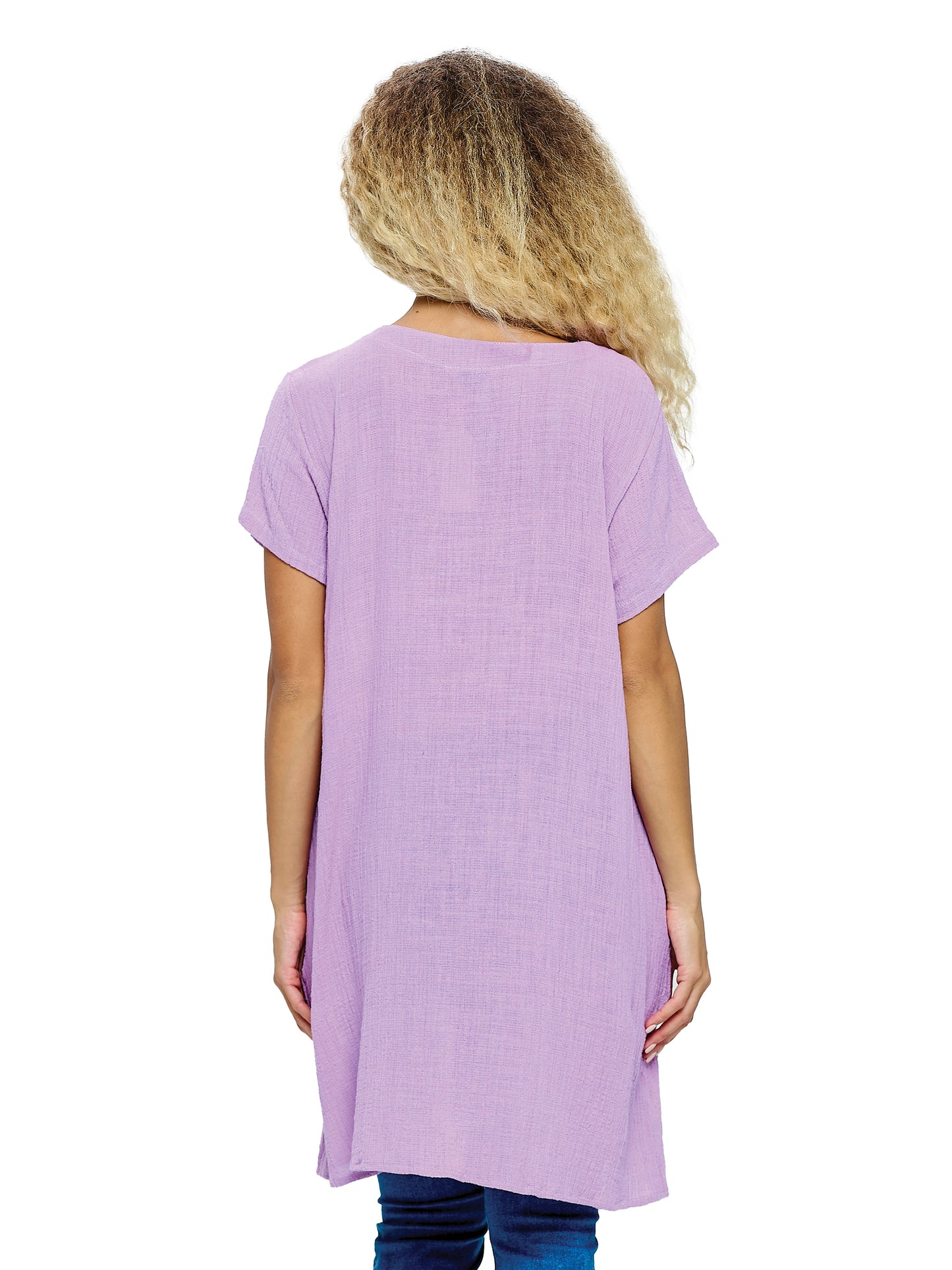 Tunic Top Dress Solid Color