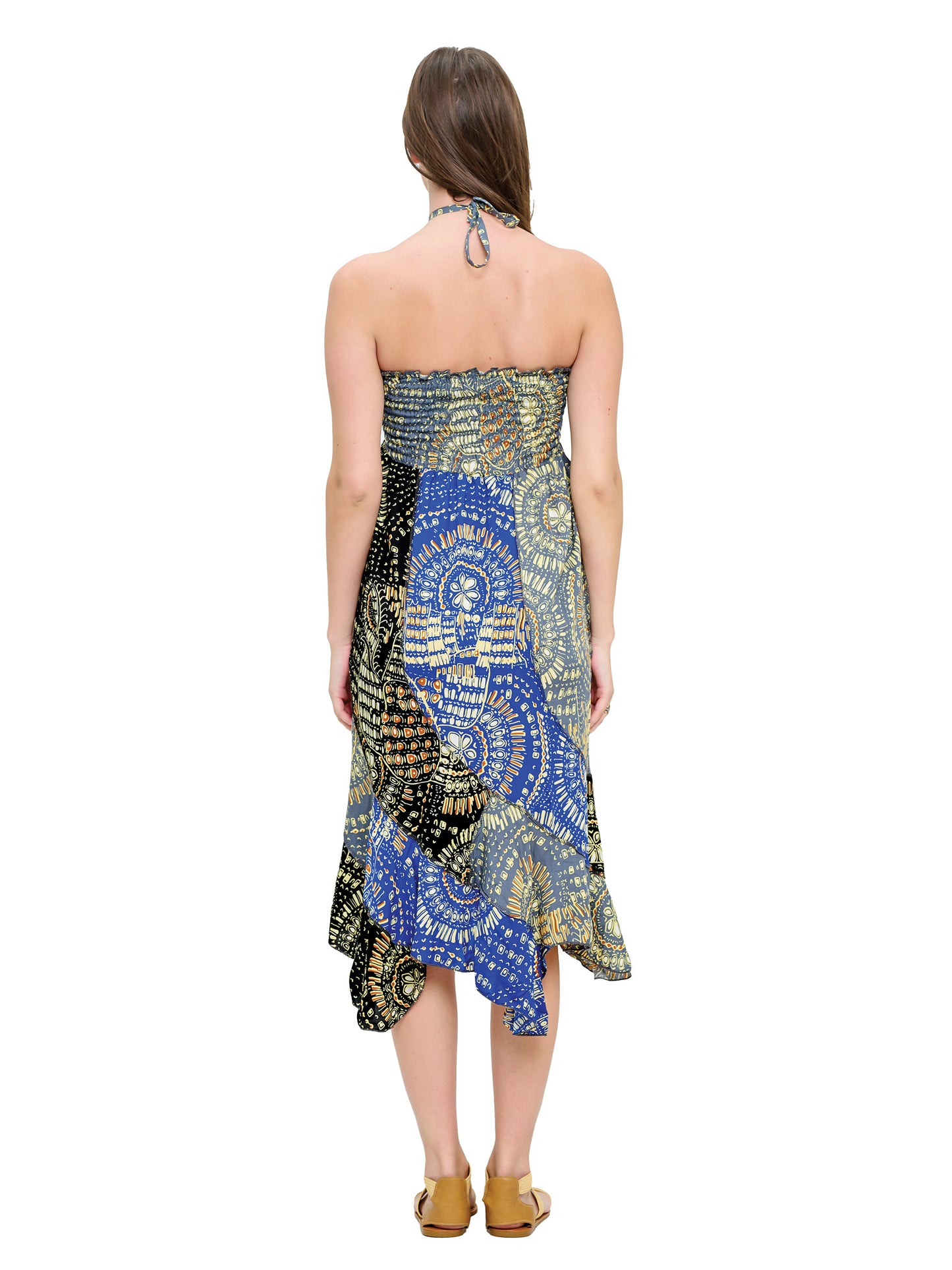 Tie Dye Convertible Dress to Skirt