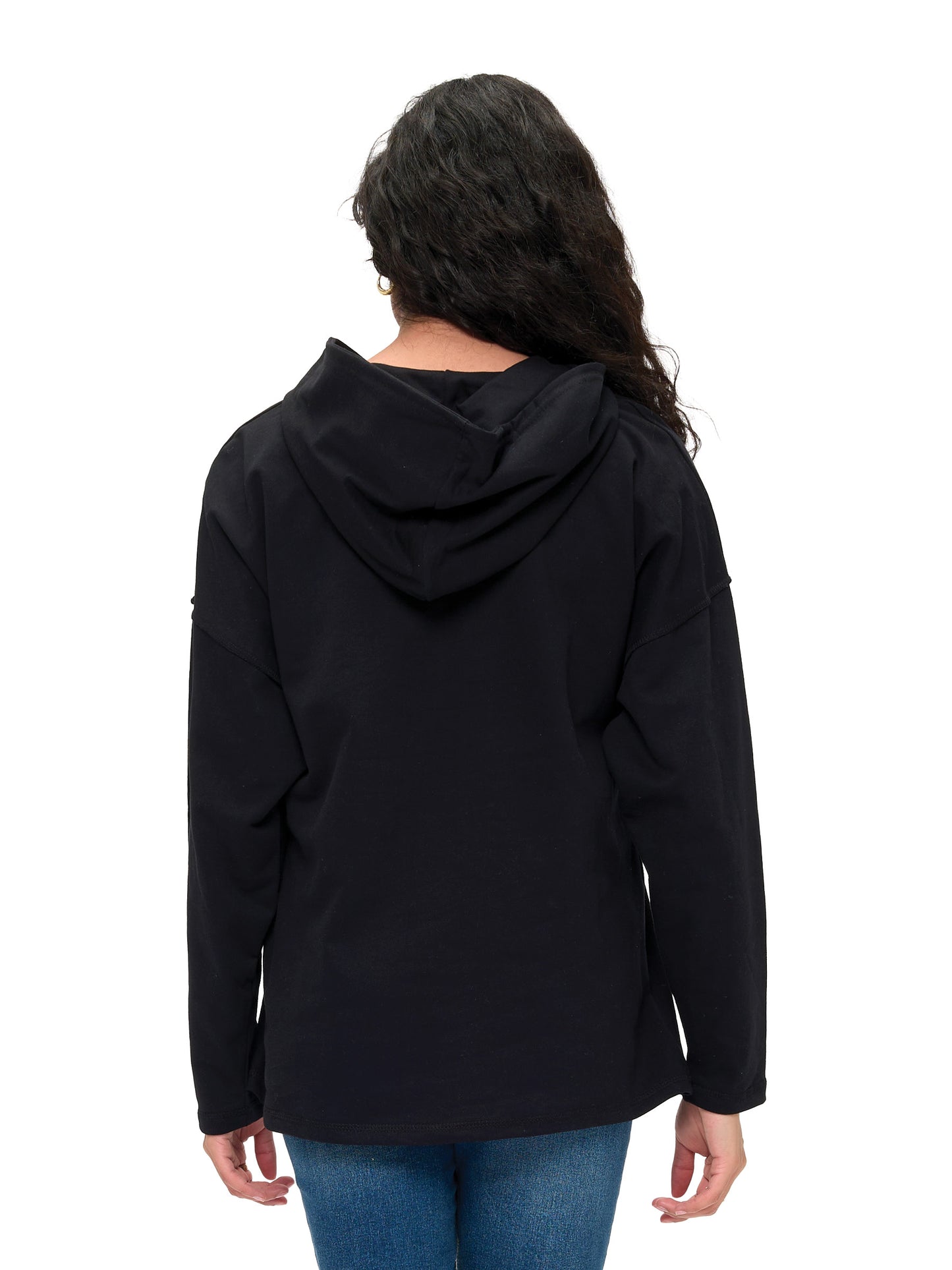Hoodie Boho Whimsical Mushroom Sun Moon Print