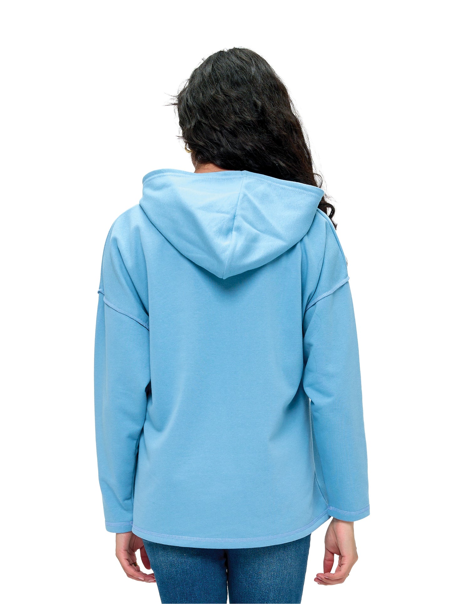 Hoodie Boho Celestial Mushroom Yin Yang Print