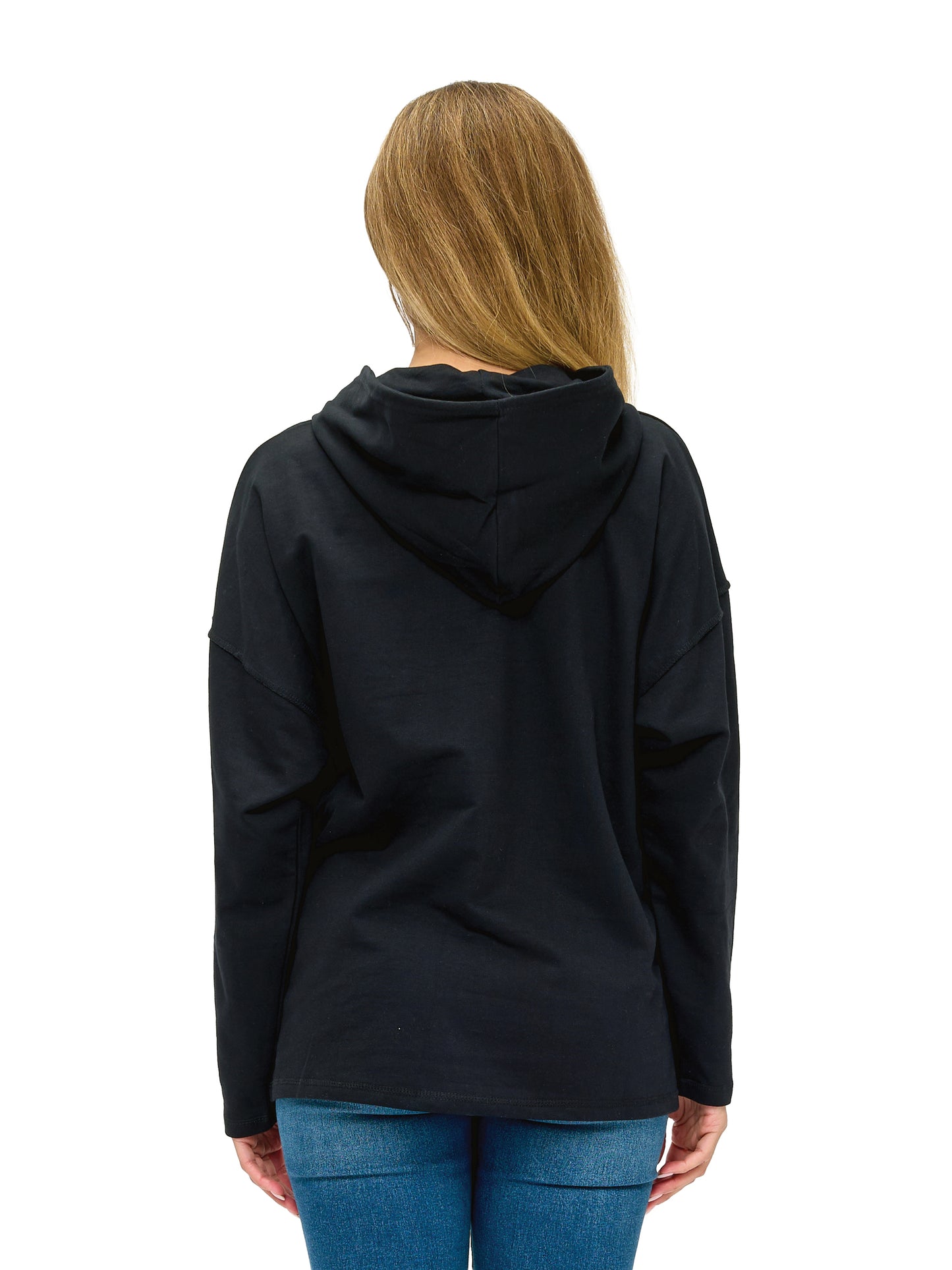 Hoodie Vibrant Celestial Moon Mushroom Peace Print