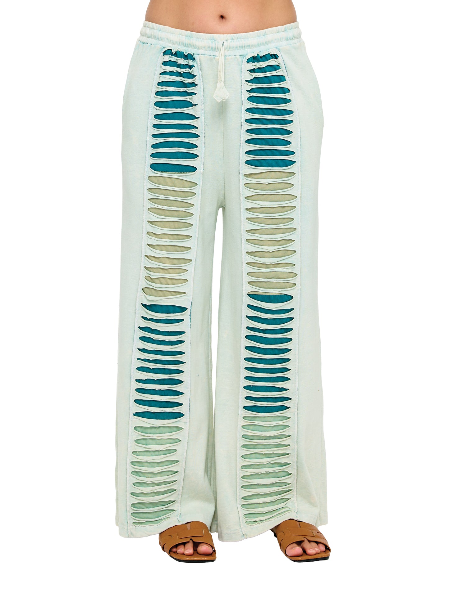 Boho Razor Cut Wide Leg Pants