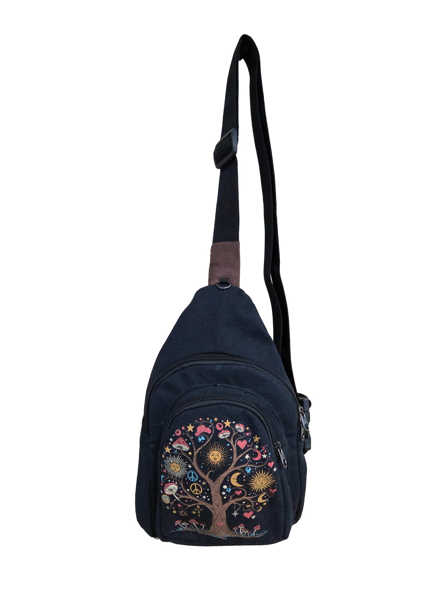 Tree of Life Celestial Print Sling Bag