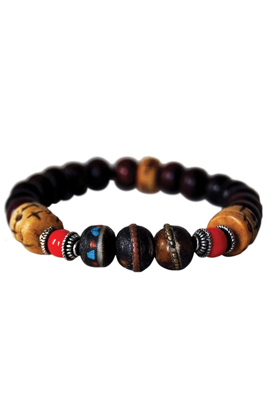 Hand Carved Good Luck Bracelet