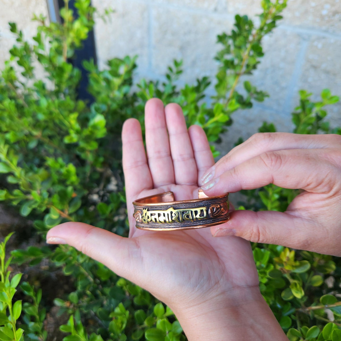 Copper Bracelet Mantra "Om Namah Shivaya"
