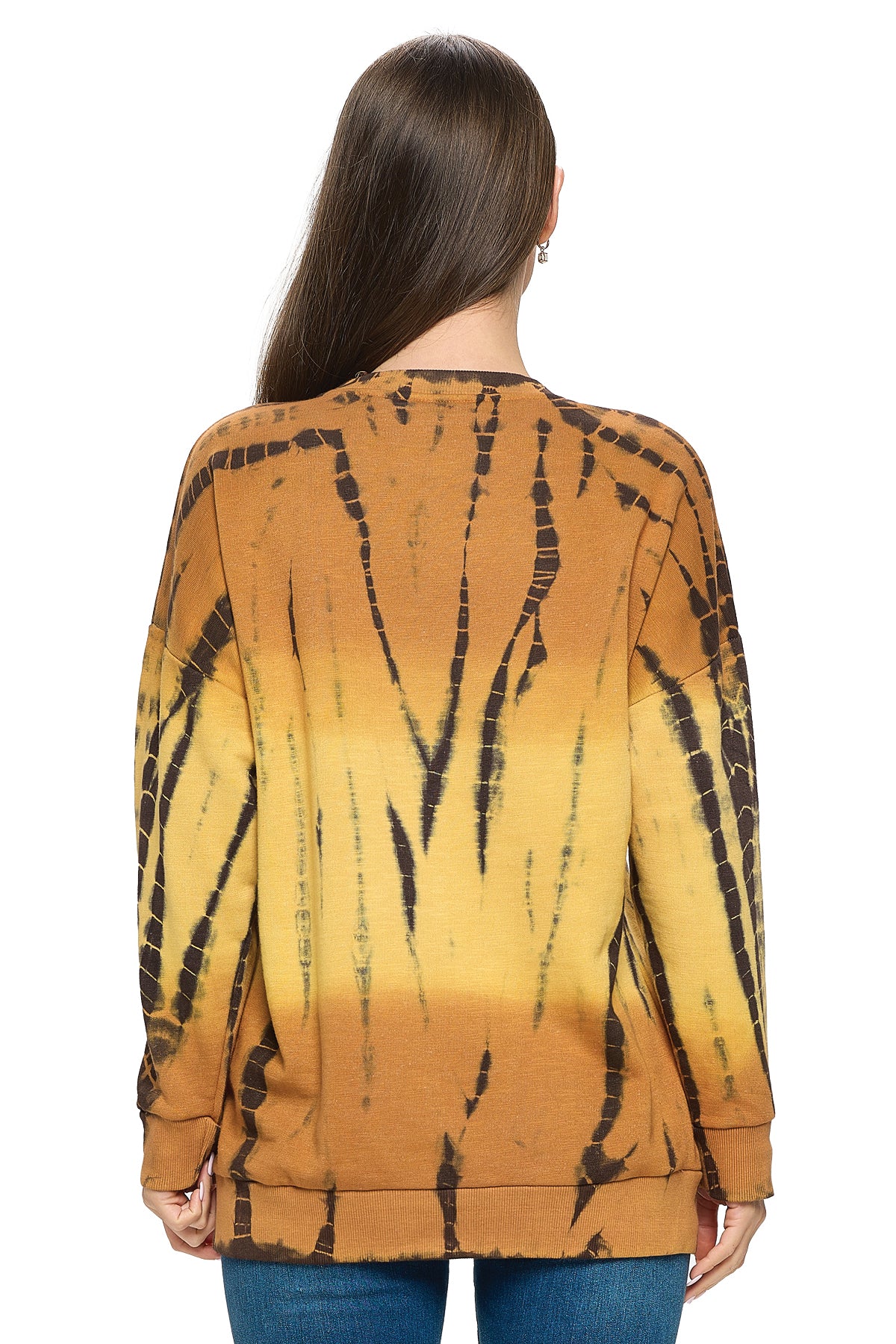 Pullover Top Boho Tie Dye Ombre Loose Fit