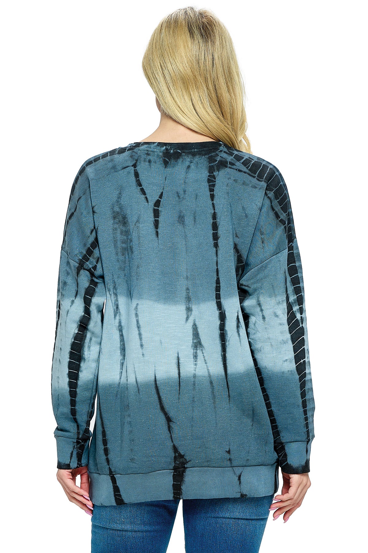 Pullover Top Boho Tie Dye Ombre Loose Fit