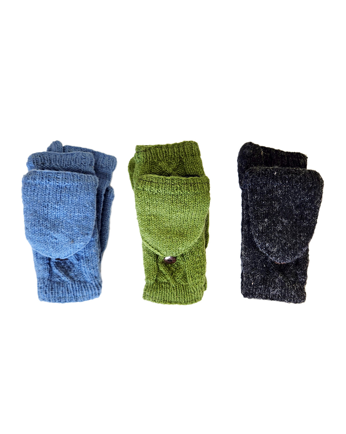 Handmade Mittens Cable Knit Flip Cover