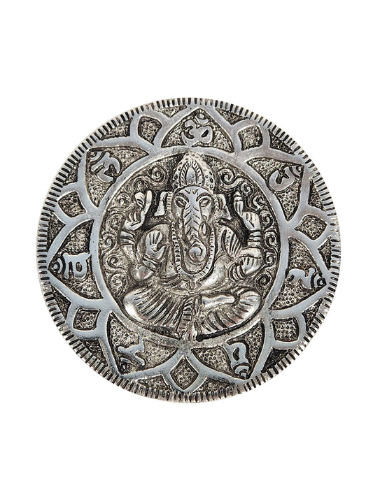 Ganesh Om Round Incense Holder