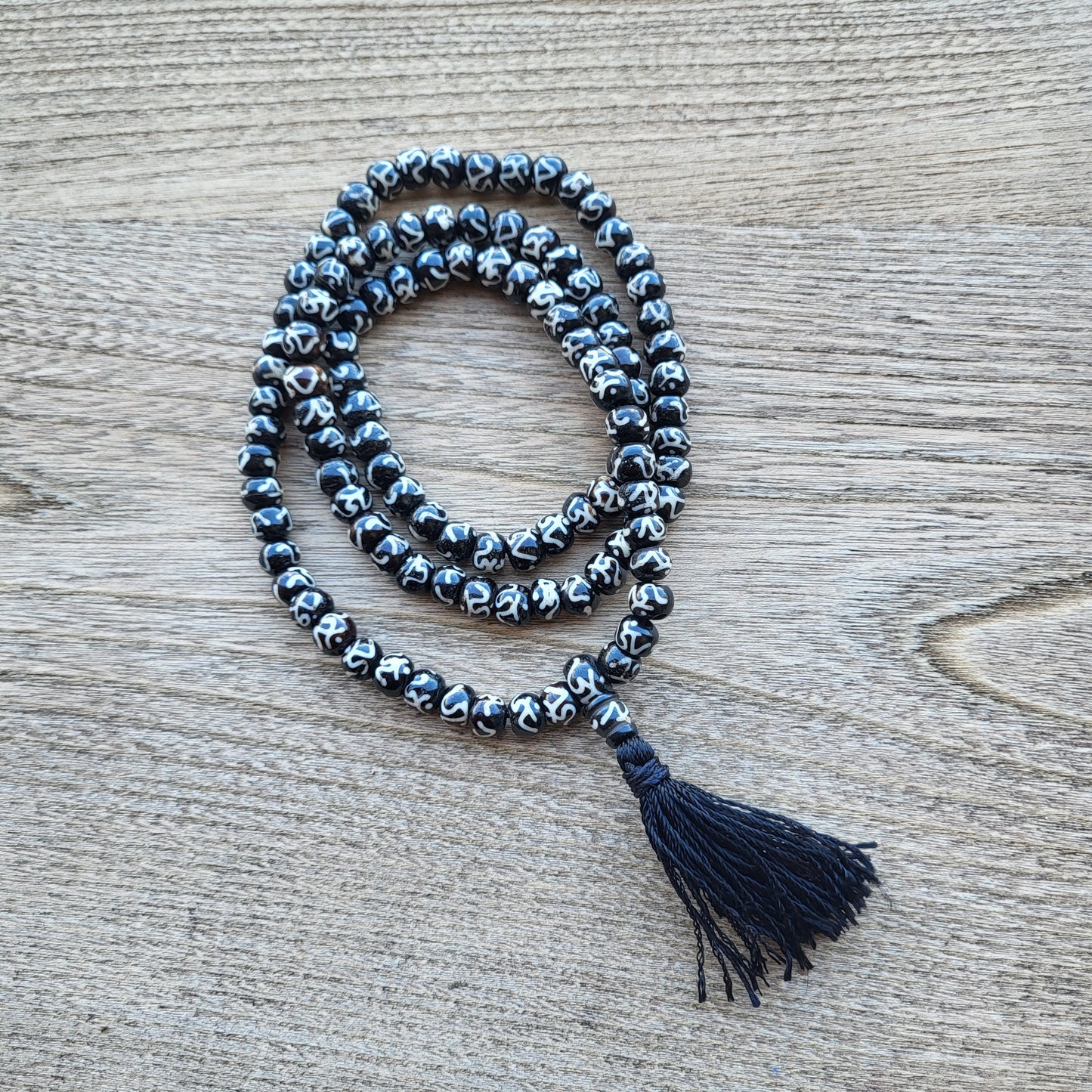 Prayer Mala Bead Om Symbols Counter