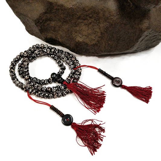 Prayer Mala Bead Om Symbols Counter