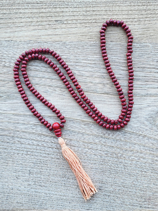Wooden Prayer Mala Beads