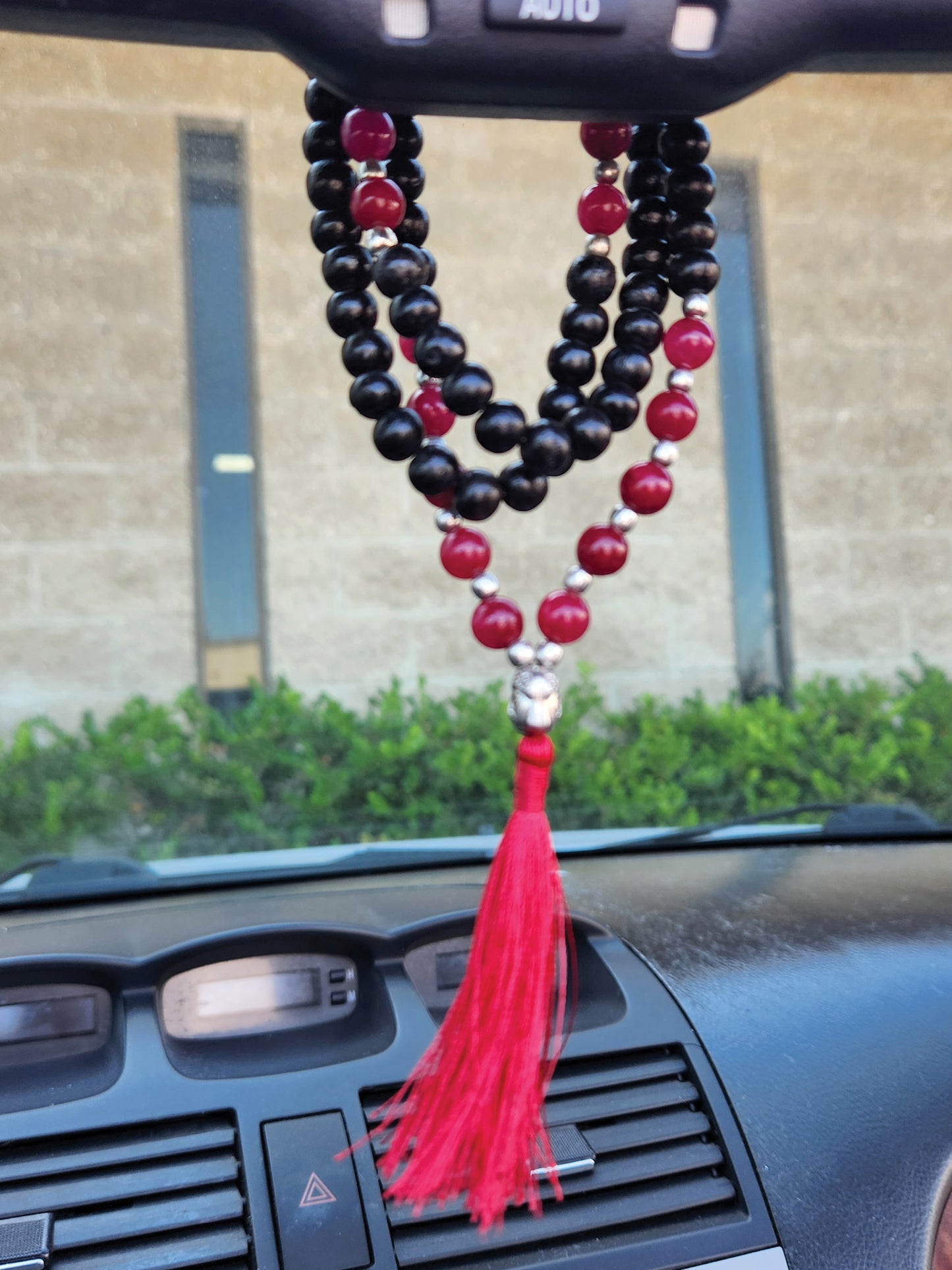 Beaded Tassel Mala Onyx