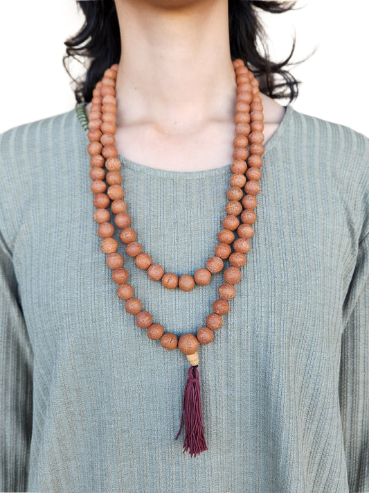 Mala Bead Bodhi Seed Necklace