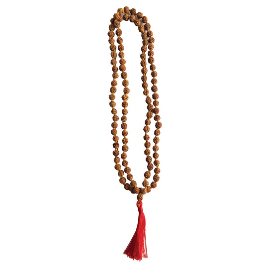 Rudraksha Prayer Mala Beads Knot Necklace