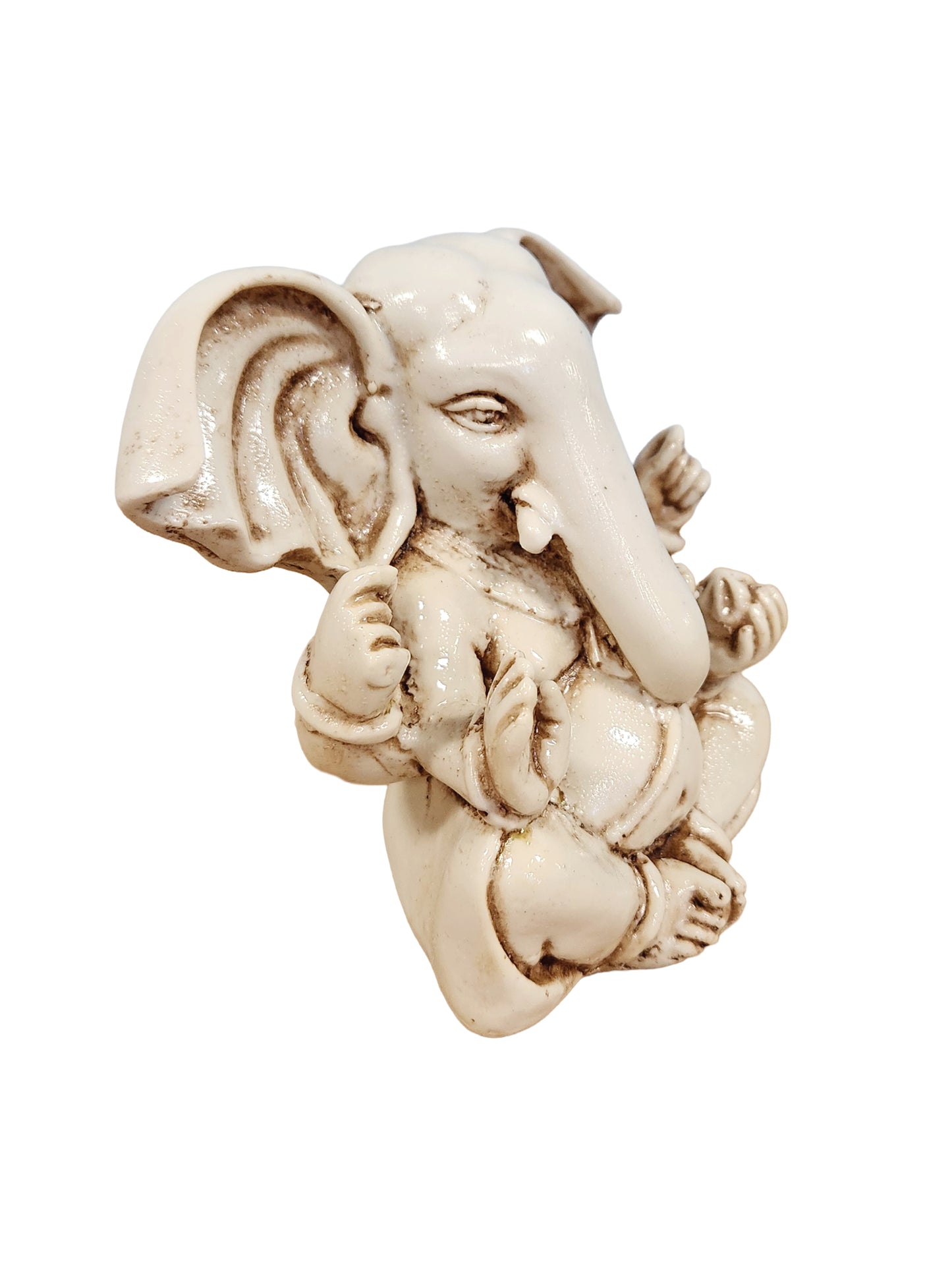 White Blessing Ganesh Statue