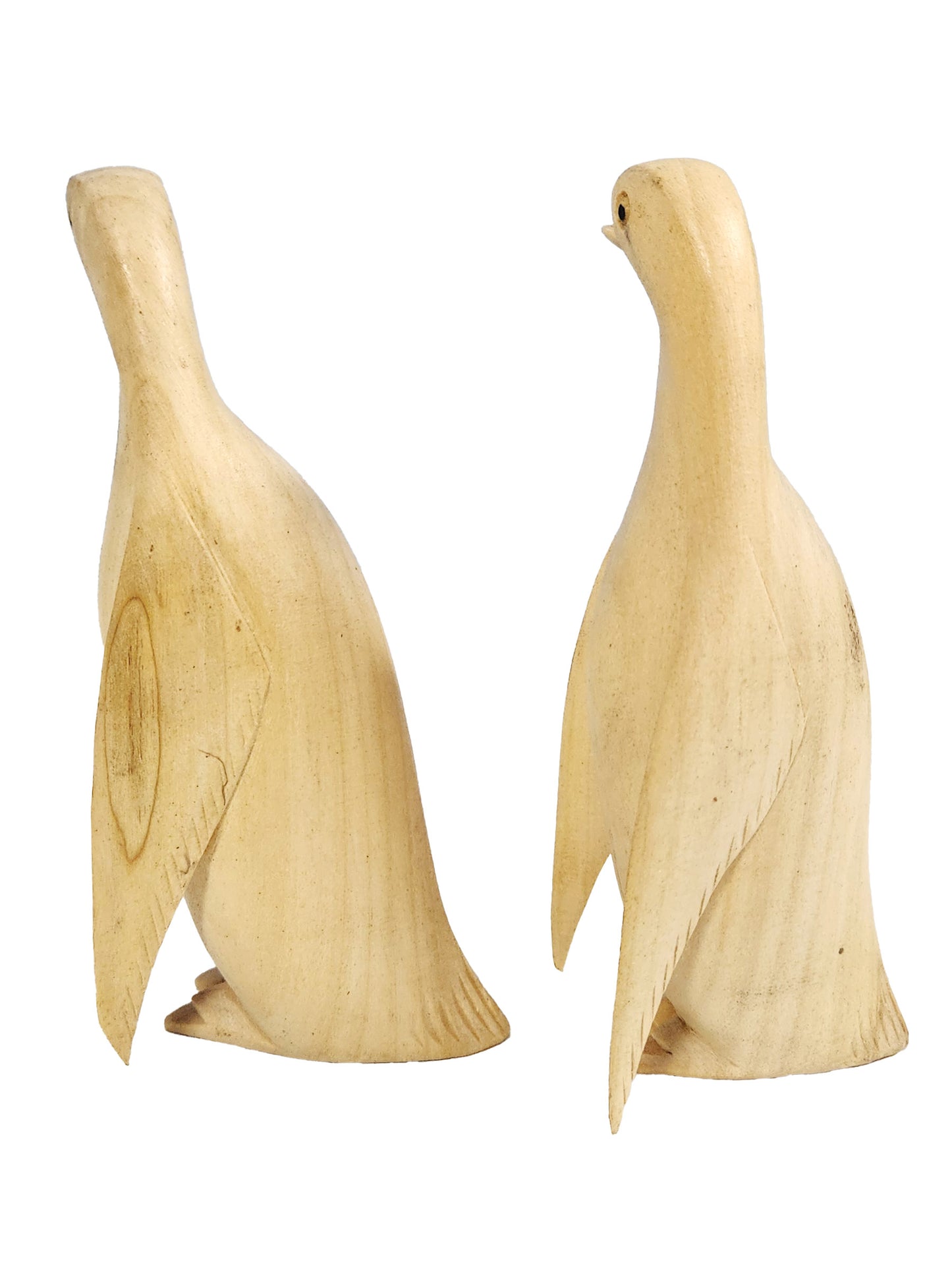 Penguin Wood Carved Statue