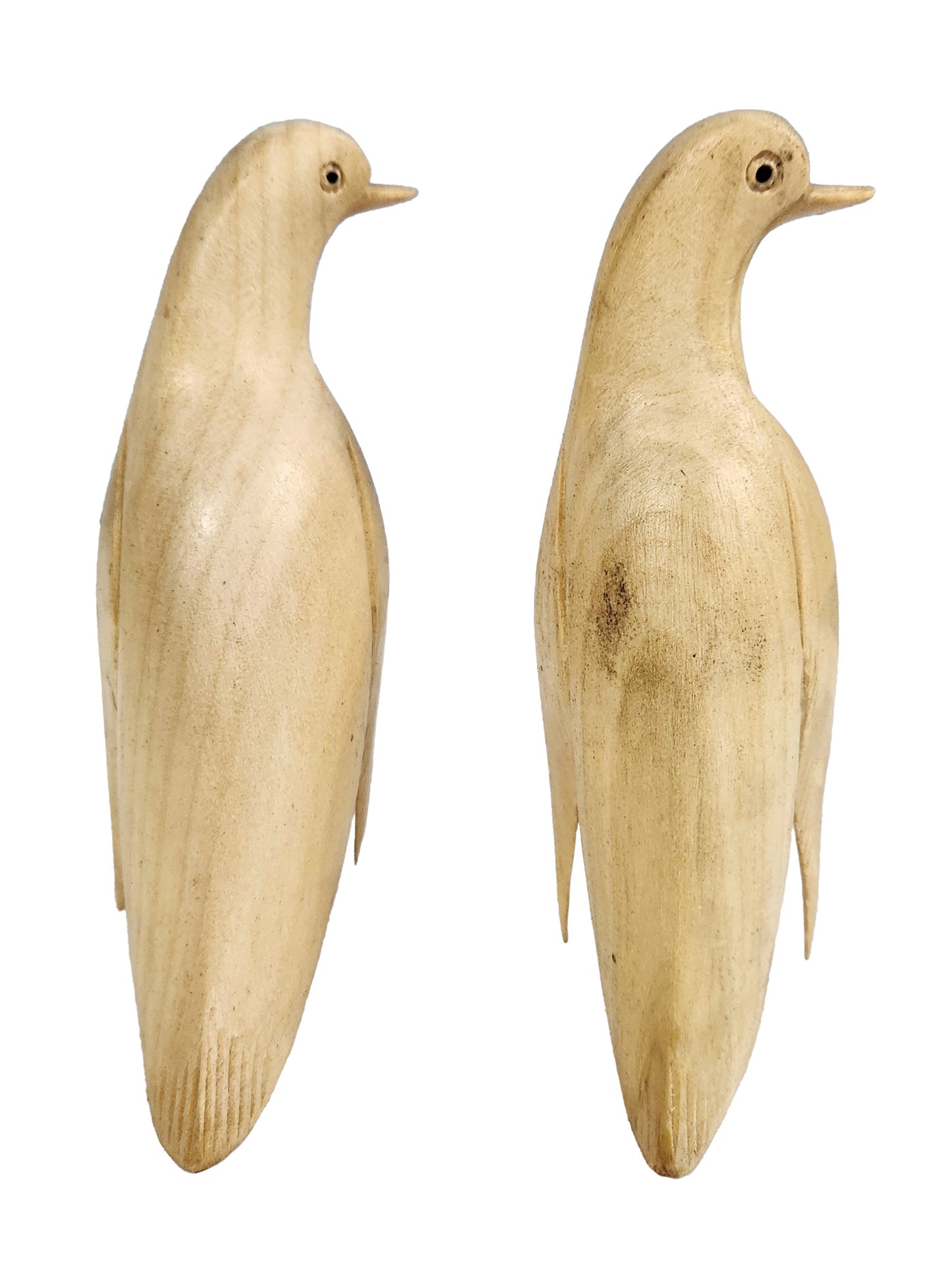 Penguin Wood Carved Statue