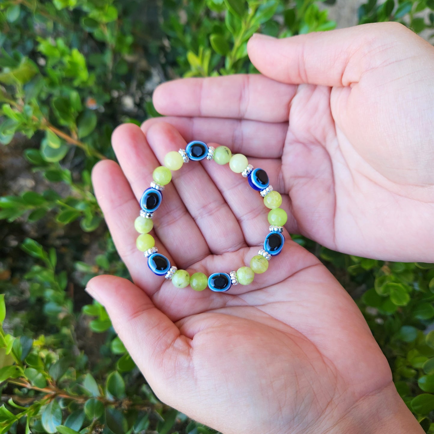Beaded Bracelet Blue Evil Eye