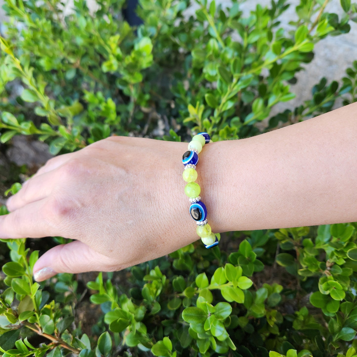 Beaded Bracelet Blue Evil Eye