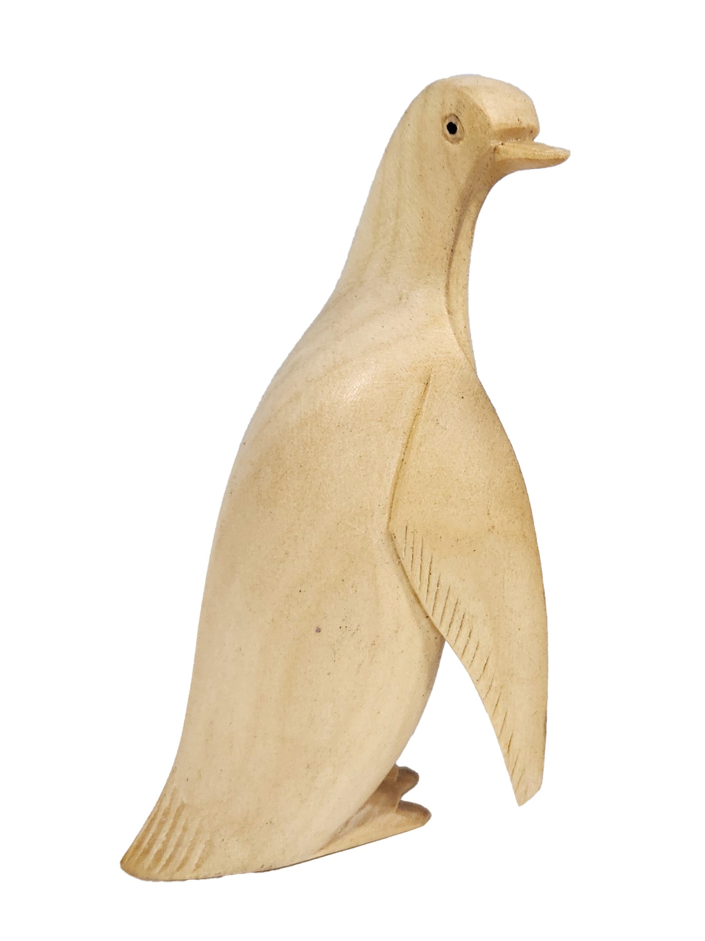 Penguin Wood Carved Statue