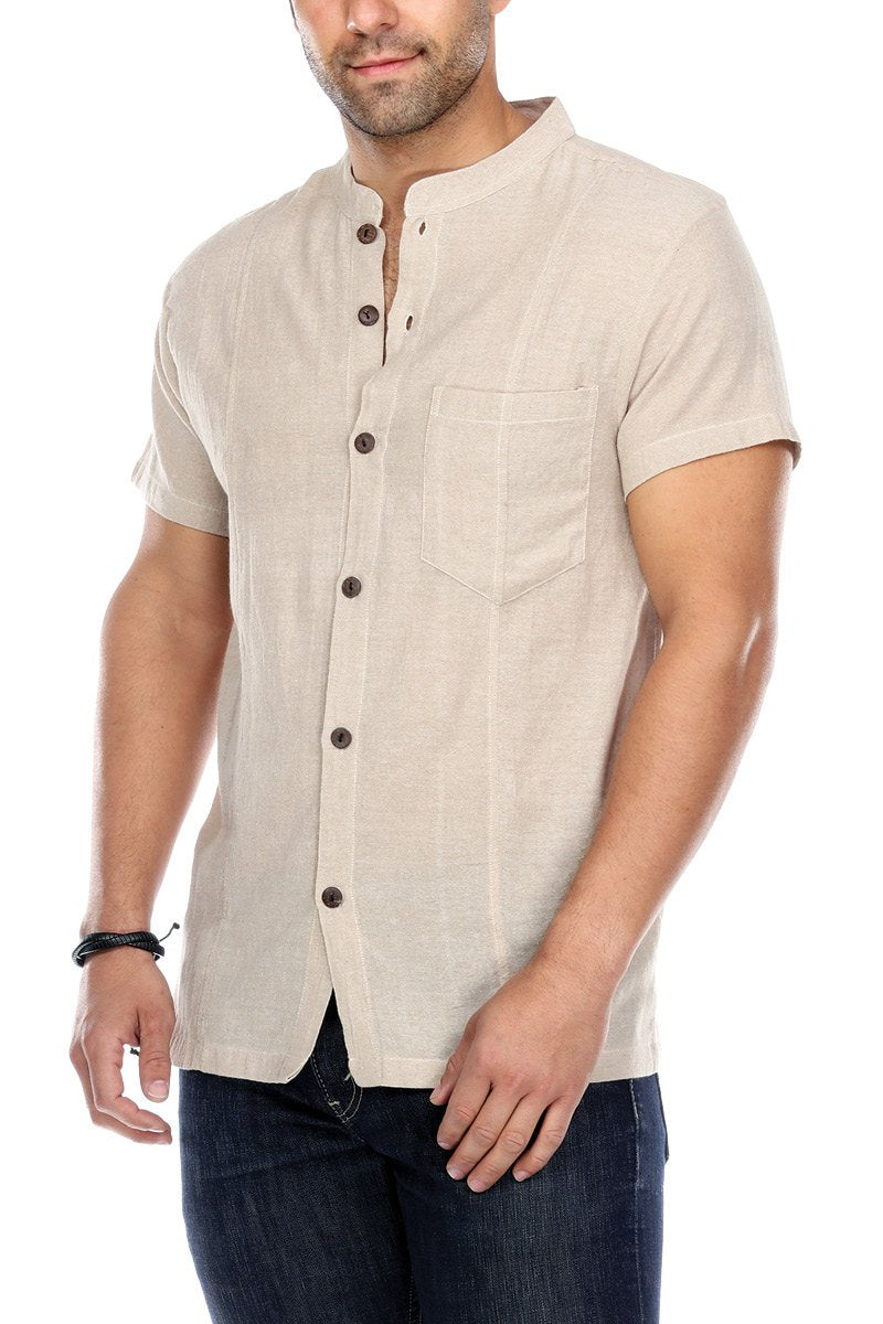 Men's wear | Button Up Shirt Solid Color | Men's Clothing