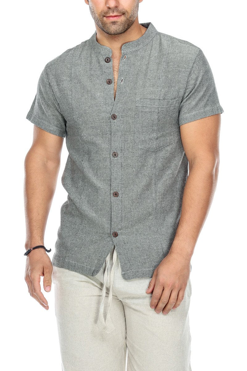 Men's wear | Button Up Shirt Solid Color | Men's Clothing