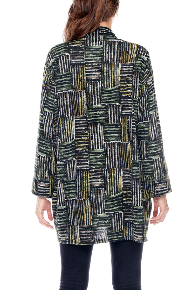Cardigan Loose Fit Colorful Print