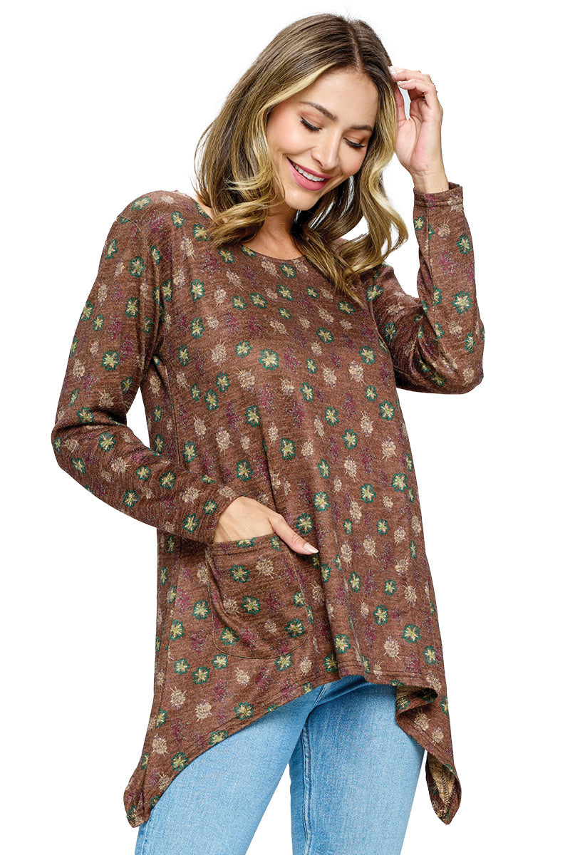 Top Floral Sharkbite Pocket