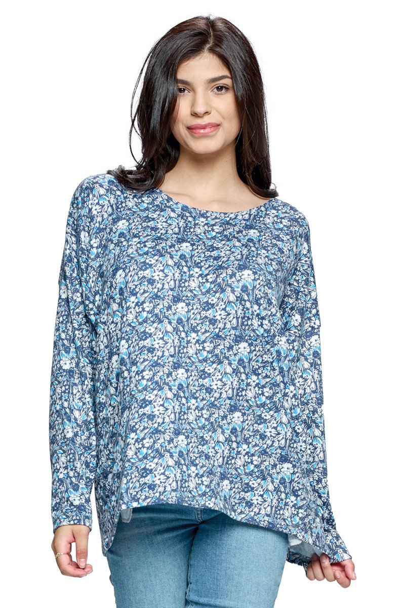 Top Floral Loose Fit With Pockets