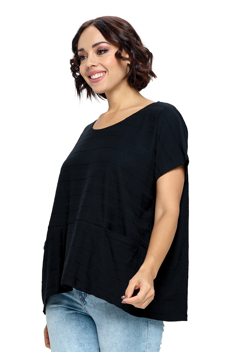 Top Casual Textured Oversize