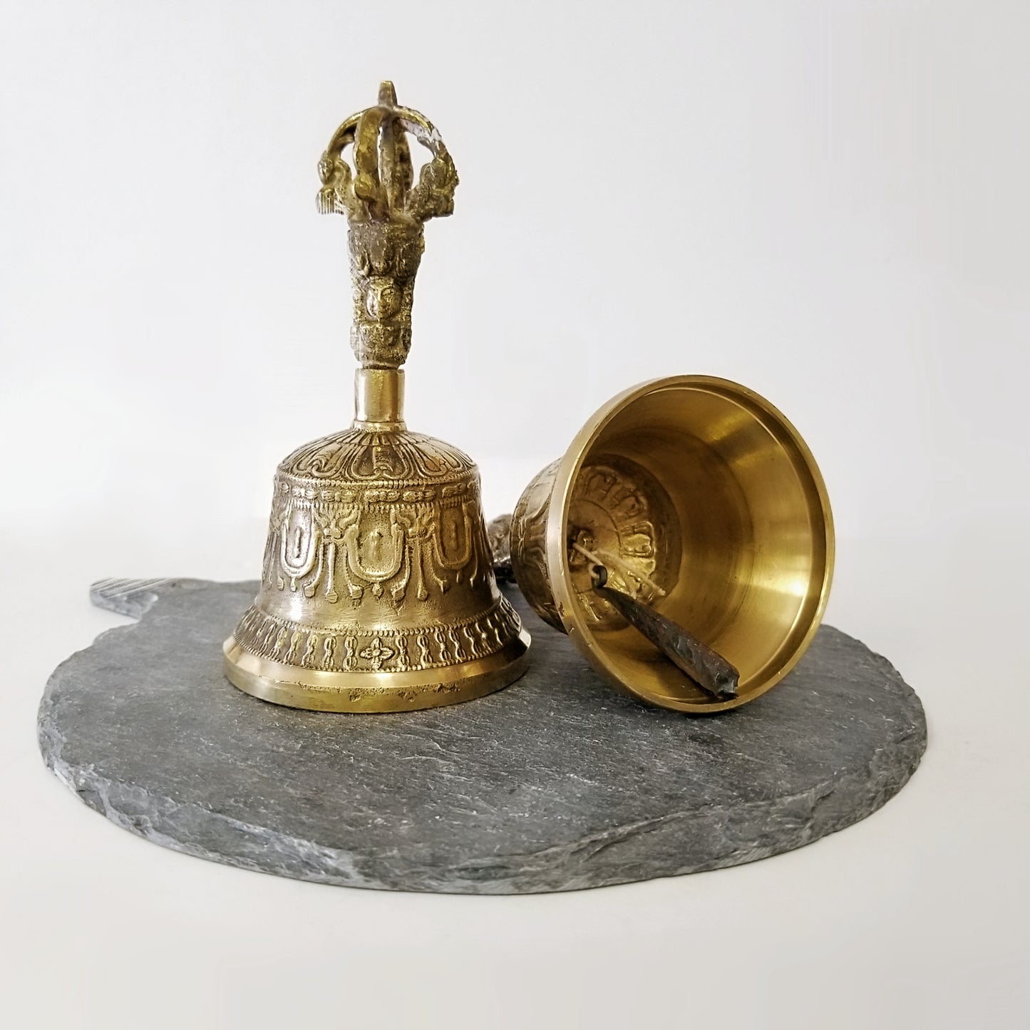 Meditation Tools | Home Decoration | Brass Tibetan Bell Carved