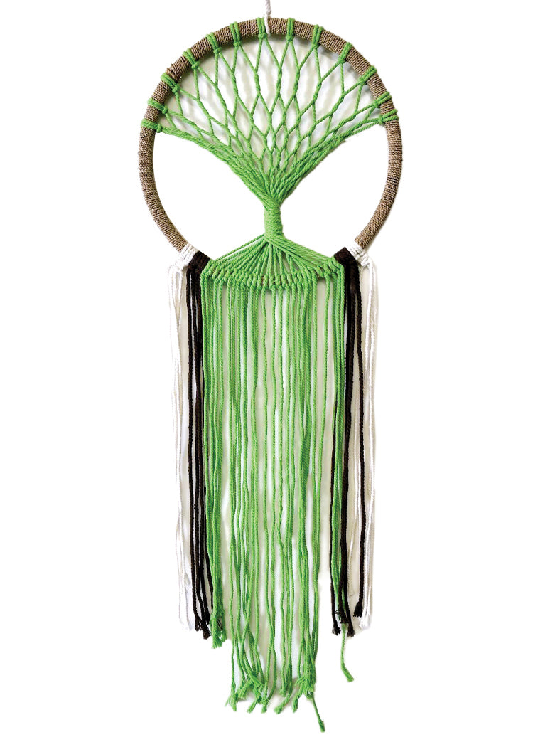 Dream Catcher Tree of Life Green